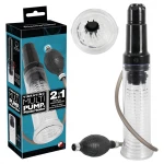 You2Toys - 2in1 - péniszpumpa és maszturbátor egyben (átlátszó)