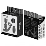 Addicted Toys - forgófejes anál vibrátor péniszgyűrűvel (fekete)