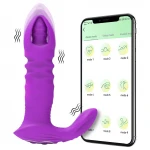 AlvUp - app-vezérelt lökő anál vibrátor (lila)