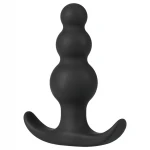 Anal Adventures Platinum - gyöngyös anál plug (fekete)