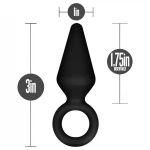 Anal Adventures Platinum S - anál plug (fekete) - kicsi