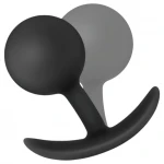 Anal Adventures Platinum Vibra Plug - anál dildó (fekete)