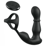 Pipedream Anal Fantasy Ass-Gasm - forgó fejes anál vibrátor péniszgyűrűvel (fekete)