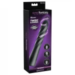 Anal Fantasy Twist Ecstasy - forgó-lökő anál vibrátor (fekete)