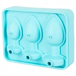 Anál plug formájú szilikon jégkockatartó (kék)