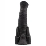 AnimHole Djumbo - elefánt ormány dildó - 18 cm (fekete)