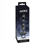 ANOS - 2 motoros anál vibrátor mozgó golyókkal (fekete)