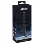 ANOS Anal Beads - gyöngyös anál vibrátor (fekete)