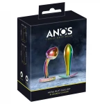 ANOS Metal Rainbow - fém anál plug szett (2 részes)