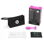 b-Vibe Snug Plug 1 - anál plug belső súllyal (55 g, pink)