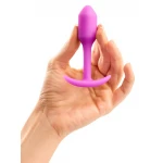 b-Vibe Snug Plug 1 - anál plug belső súllyal (55 g, pink)