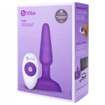 b-Vibe Trio - 3 motoros, rádiós anál vibrátor (lila)