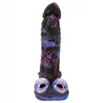 Beasty Cocks Firefly Fantasies - melegítős lökő fantázia vibrátor (kék) - 23 cm