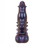 Beasty Cocks Tech-Zilla Bang - tapadókorongos monster dildó (lila)