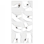 Belou - akkus, vízálló csiklóizgató vibrátor (fekete)