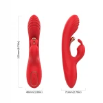 Bestoy - G-pont és csiklóizgató vibrátor (piros)