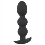 Black Velvets Heavy - 145 g-os gömbös anál plug (fekete)