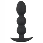 Black Velvets Heavy - 145 g-os gömbös anál plug (fekete)