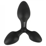 Black Velvets - tripla butt plug, anál plug (fekete)