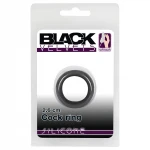 Black Velvets - vastagfalú péniszgyűrű (2,6 cm, fekete)