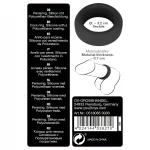 Black Velvets - vastagfalú péniszgyűrű (3,2 cm, fekete)
