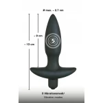 Black Velvets anál plug vibrátor - kicsi