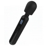 BLAQ - digitális wand masszírozó vibrátor (fekete)