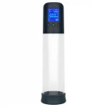 Boners - automatikus LCD péniszpumpa (átlátszó-fekete)