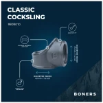 Boners Cocksling - péniszgyűrű és herenyújtó-gyűrű (szürke)
