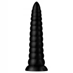 BUTTR Caterpiller - óriás anál plug (fekete) - 29 cm