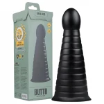 BUTTR Devil Dog - tapadókorongos dildó (fekete)