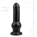 BUTTR Tactical I - tapadókorongos dildó (fekete)