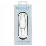 Clarity Utopian Floret - üveg anál plug (átlátszó)
