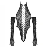 Cottelli - fekete body kesztyűvel (S-L)