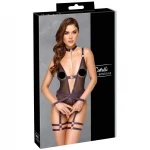 Cottelli Bondage - nyitott body és kar bilincs (sötétlila)