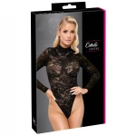 Cottelli - hosszú ujjú csipke body (fekete) - S
