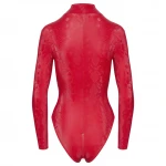 Cottelli - kígyóbőr mintás body (piros)