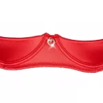 Cottelli - szíves nyitott push-up melltartó szett (piros)