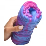 Creature Cocks Cyclone - szilikon alien műpunci maszturbátor (lila-pink)
