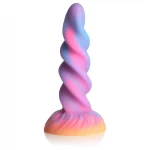 Creature Cocks Moon Rider - sötétben világító unikornis dildó (lila-pink)