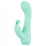 Cuties Mini 4 - akkus, nyuszis csiklókaros vibrátor (zöld)
