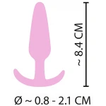 Cuties Mini Butt Plug - szilikon anál plug (pink)