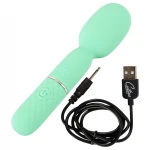 Cuties - mini wand masszírozó vibrátor, csiklóizgató (menta)