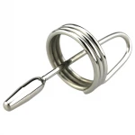 DeepRing - ezüst gyűrűs fém dilátor, húgycsőtágító rúd (9 cm)