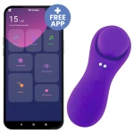 Desirel Confidential - hordható App-vezérelt bugyi vibrátor (lila)