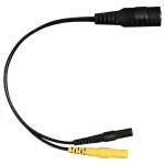 DG-LAB - elektróda elosztó 2,5 mm-es aljzatról 2 mm-esre (fekete)