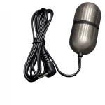 DG-LAB Matte Steel - kétpólusú, ovális acél elektróda (ezüst)