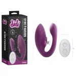 DiDi Sync Passion - távirányítós, kopogtató párvibrátor (lila)