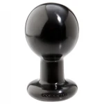 Doc Johnson The Classic - kerek anál plug (fekete) - L