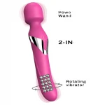 Dorcel Dual Orgasms - akkus, 2in1 masszírozó vibrátor, wand masszírozó (pink)
